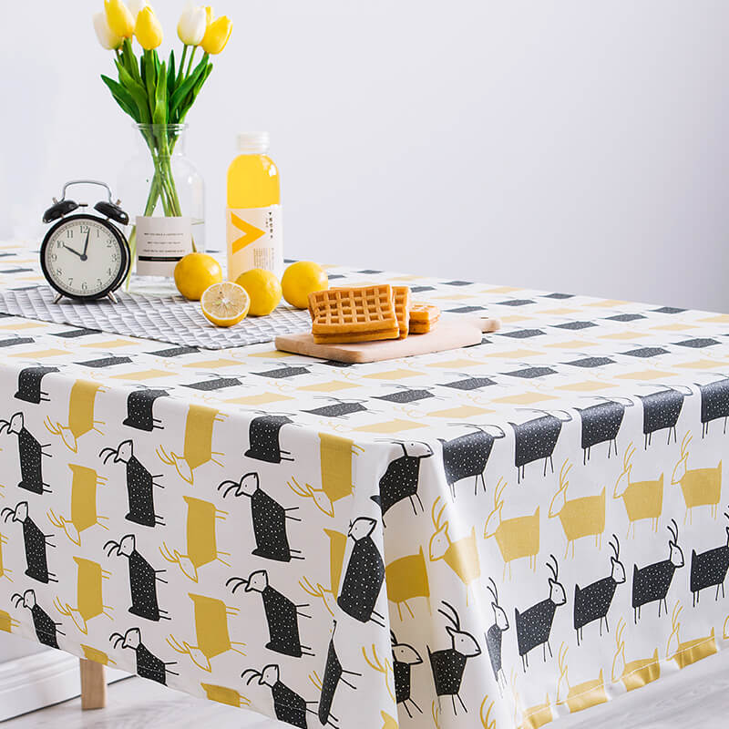 High Quality Printed Restaurant&Party Polyester Cotton Tablecloth