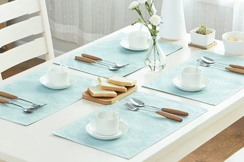 High Quality Polyester Colorful Jacquard Placemat for Kitchen