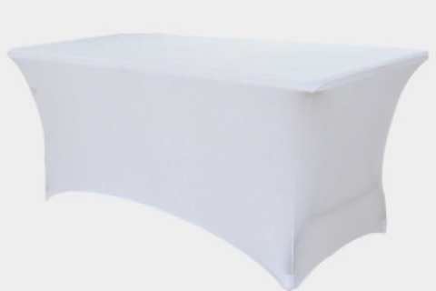 Elastic Thickened Cocktail Table Cover Conference Wedding Banquet Rectangular Polyester Table Cover