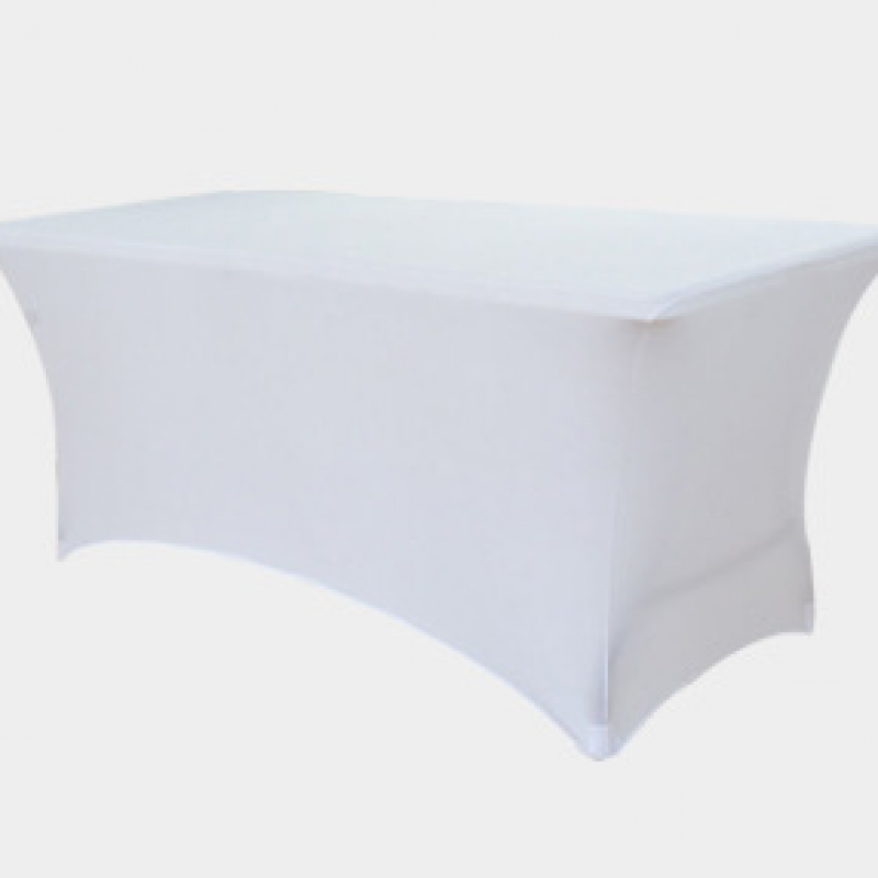 Elastic Thickened Cocktail Table Cover Conference Wedding Banquet Rectangular Polyester Table Cover