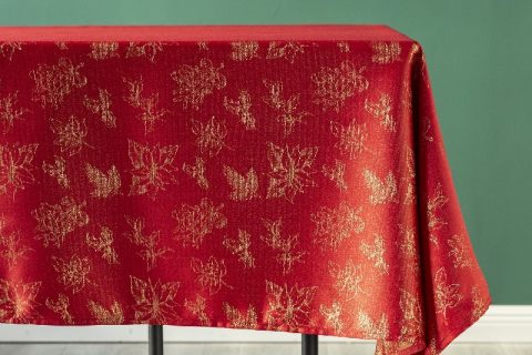 Jacquard 100% Polyester Festival Luxury Tablecloth for Christmas Wedding